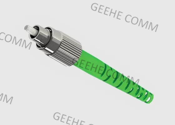 O de alta capacidade 3.0mm Pre-lustrou conectores da fibra ótica da cor verde FC APC