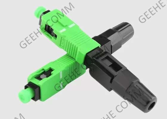 Conector rápido padrão da fibra ótica do PC do SC do único modo 3.0mm