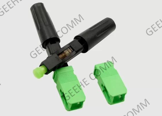 Conector rápido padrão da fibra ótica do PC do SC do único modo 3.0mm
