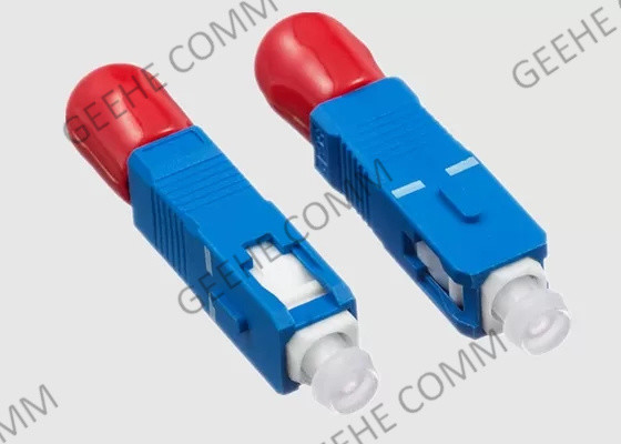 Homem simples do ST UPC ao adaptador híbrido fêmea da fibra do SC UPC