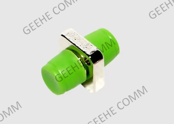 Adaptador multimodo FC-FC da fibra ótica da cor verde com flange retangular