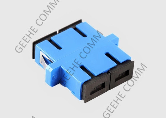 SC azul da cor ao acoplador multimodo do adaptador da fibra ótica do SC com flanges
