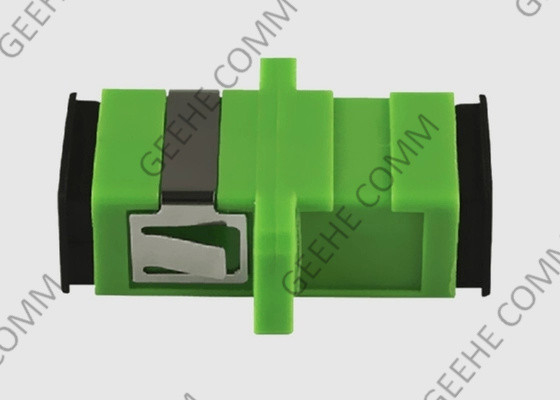 Do adaptador simples do cabo de fibra ótica do SC APC do único modo cor verde