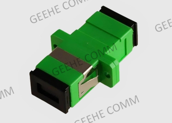 Do adaptador simples do cabo de fibra ótica do SC APC do único modo cor verde