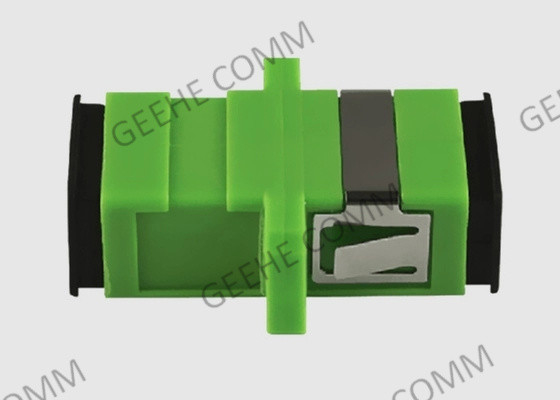Do adaptador simples do cabo de fibra ótica do SC APC do único modo cor verde