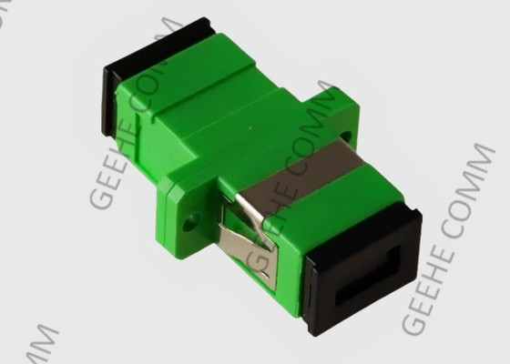 Do adaptador simples do cabo de fibra ótica do SC APC do único modo cor verde