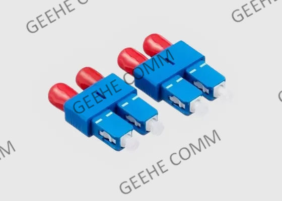 Do adaptador fêmea da fibra ótica do homem FC do SC conector híbrido frente e verso da fibra da manutenção programada