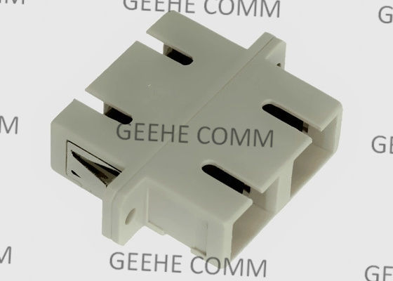 Acoplador frente e verso do SC do SC da multi fibra ótica bege do modo com flange