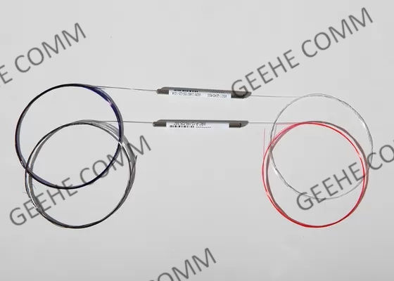 Acoplador do WDM da fibra ótica da fibra 1×2 do único modo 1550nm PM