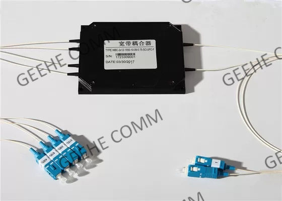 2×4 o fã para fora 1480nm fundiu o módulo do WDM da fibra ótica