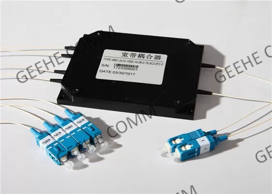 2×4 o fã para fora 1480nm fundiu o módulo do WDM da fibra ótica