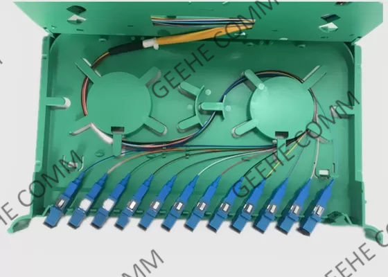 Montagem em rack do divisor 0.9mm do PLC da fibra ótica dos núcleos do Fanout 12 do SC UPC do único modo