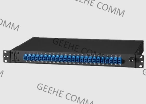 Painel de remendo portuário da fibra ótica da montagem 2U 48 da parede do adaptador do SC