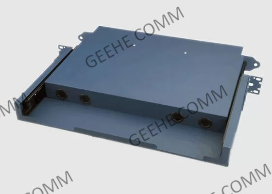 24 painéis de remendo de fibra portuários da montagem em rack da polegada 1U da bandeja 19 da tala do LC