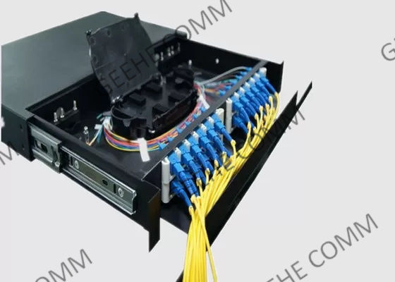 12 painel de remendo de fibra ótica portuário de SC/UPC LC/UPC