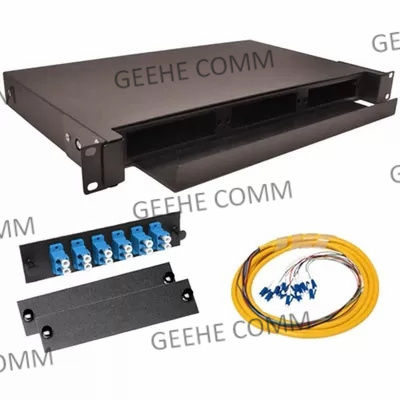 4U industrial 24 OM3 portuário MPO ao painel de remendo do LC