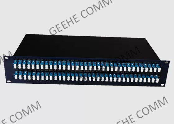 19 painel de remendo frente e verso portuário da polegada 2U 96 multimodos LC