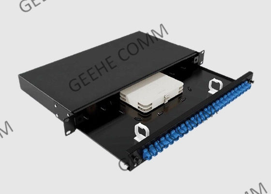 19" adaptadores frente e verso montados cremalheira da manutenção programada do porto do painel de remendo 24 da fibra ótica