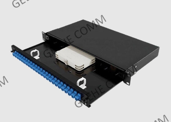19" adaptadores frente e verso montados cremalheira da manutenção programada do porto do painel de remendo 24 da fibra ótica
