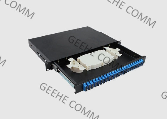 Adaptador simples do SC/PC de 19 milímetros do porto do painel de remendo 24 da montagem em rack da polegada 1U