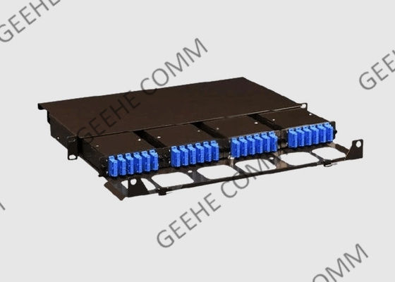 Painel de remendo da fibra ótica do SC UPC da montagem em rack 1U para FTTH