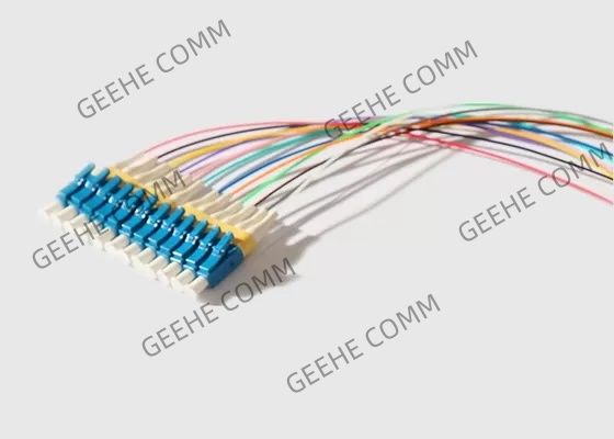 cabo de remendo ótico dos núcleos MPO To12 LC do modo 12 de 0.9mm único