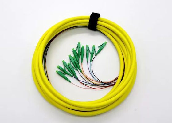 12 trança padrão da fibra ótica do suporte OS2 LC APC 9/125μm