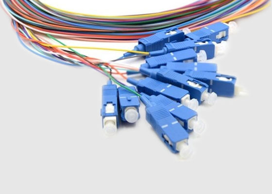 Multi tranças exteriores da fibra ótica do SC da fibra 1m do núcleo 12