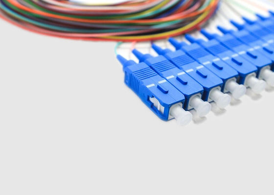 Multi tranças exteriores da fibra ótica do SC da fibra 1m do núcleo 12