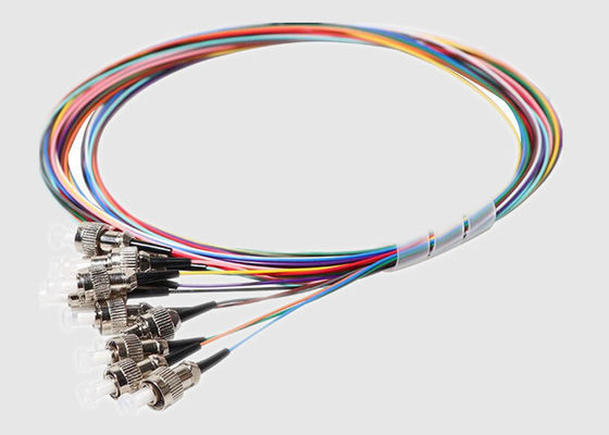 12 a cor da fibra 12 ventila para fora a trança de FC 2M Single Mode Fiber