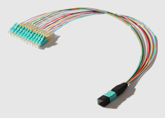 O multi modo 12 retira o núcleo de 0.9mm MPO ao cabo da fuga do LC