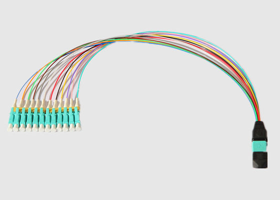 O multi modo 12 retira o núcleo de 0.9mm MPO ao cabo da fuga do LC