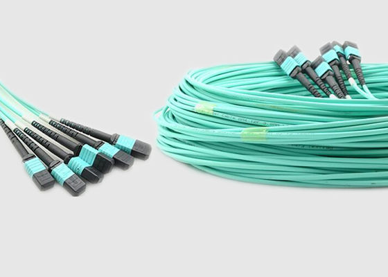 8 núcleo multimodo 100G OM4 10m MPO ao cabo da fibra de MPO