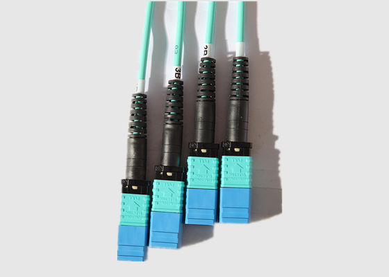8 núcleo multimodo 100G OM4 10m MPO ao cabo da fibra de MPO