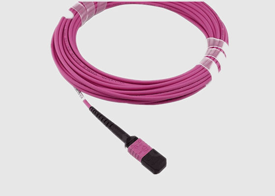 Fêmea de MPO de cabo de fibra ótica Singlemode masculino de MPO ao 9/125 para a rede