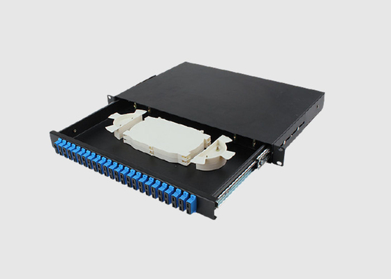 Adaptador simples do SC/PC de 19 milímetros do porto do painel de remendo 24 da montagem em rack da polegada 1U
