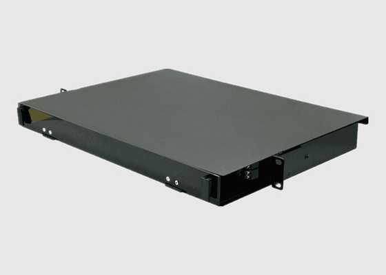 painel de remendo de fibra da montagem em rack de 1U HD com o painel de MPO/de gaveta ou adaptador de MTP